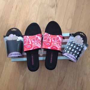 Lexees size 8 with 3 tops